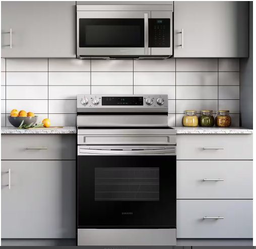 Samsung 1.6 cu. ft. Over-the-Range Microwave with Auto Cook in Stainless Steel